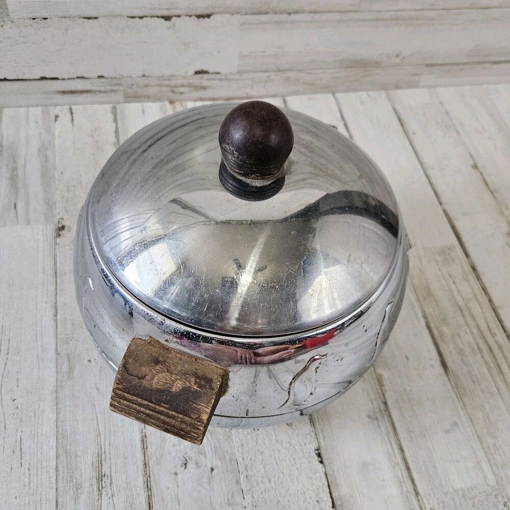 Vintage Penguin Ice Bucket Hot and Cold Server West Bend Mid Century Modern